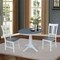 International Concepts Round 36 in Rd Top Pedestal Table, 2 San Remo Chairs, White/Heather Gray, 36 in W, 36 in L, 29.1 in H K05-36RT-27B-C10-2 - alternate 2